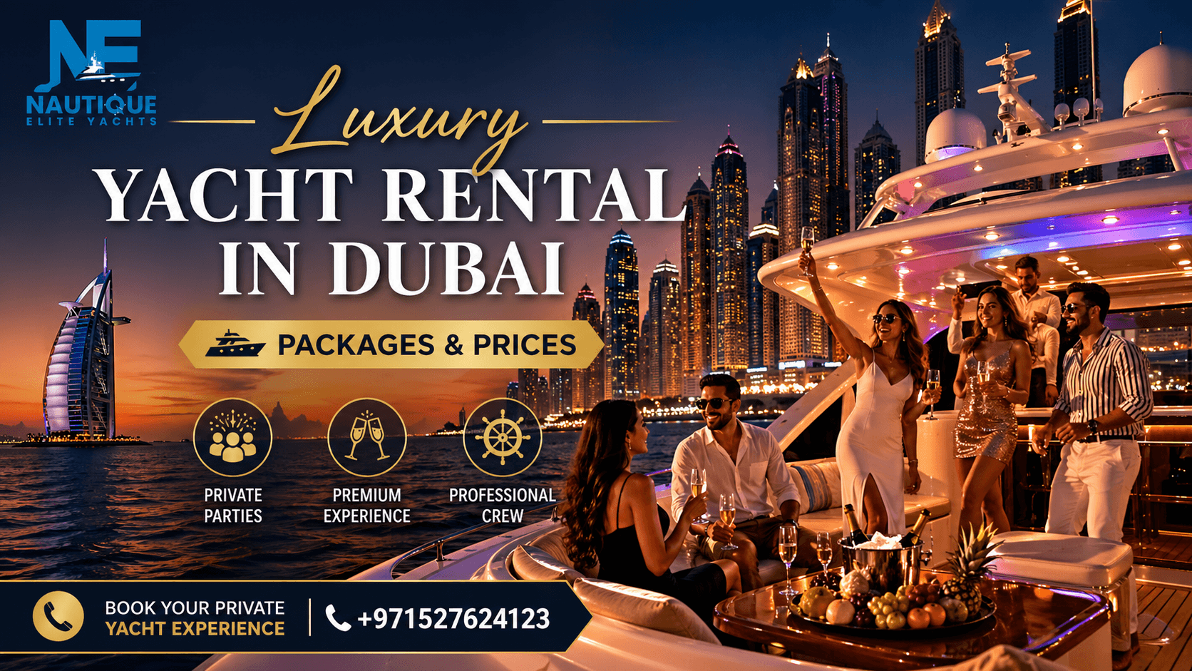luxury yacht rental price packages